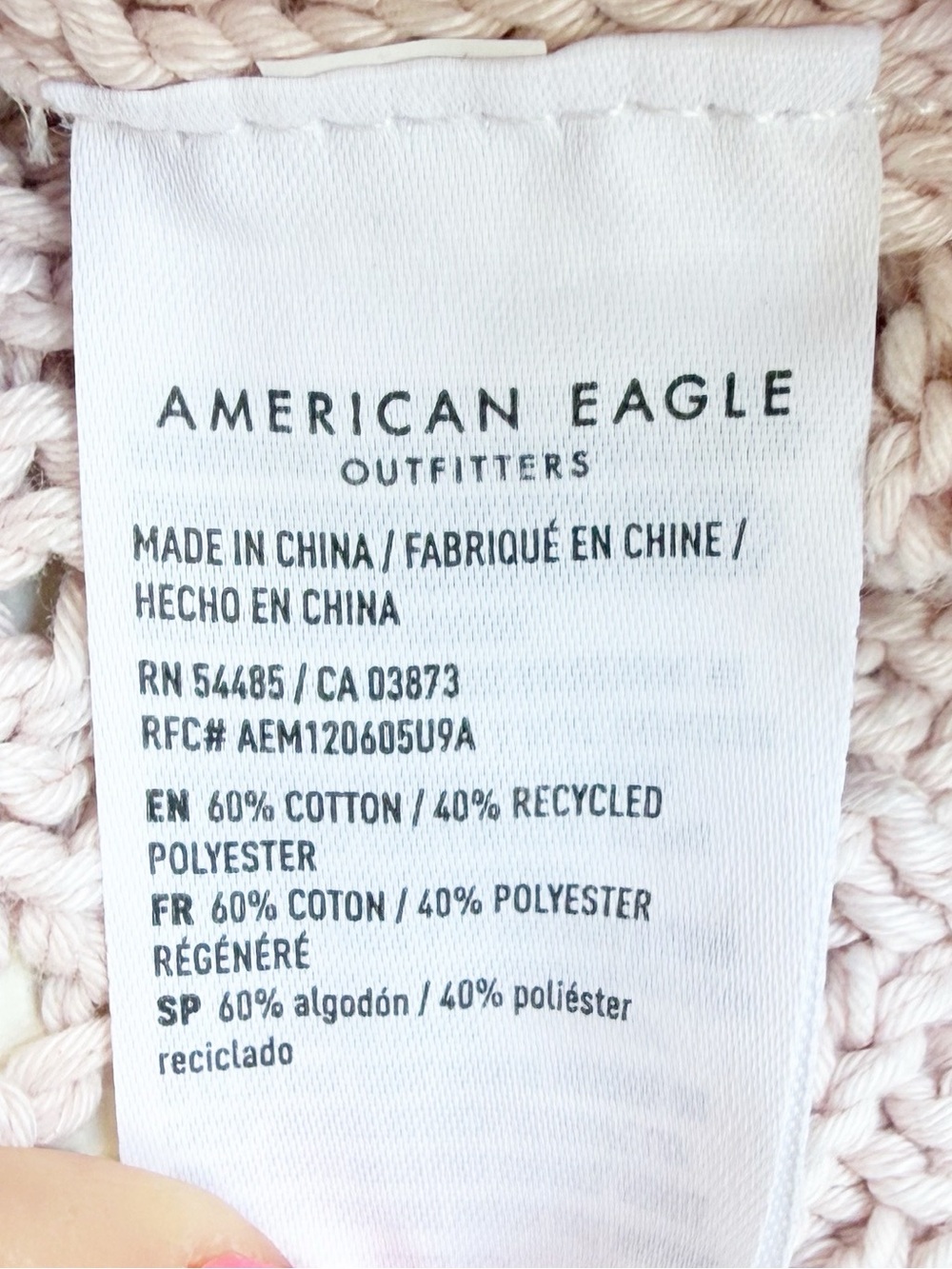 AMERICAN EAGLE Ballet Neck Open Knit Sweater Medium - Picture 8 of 8
